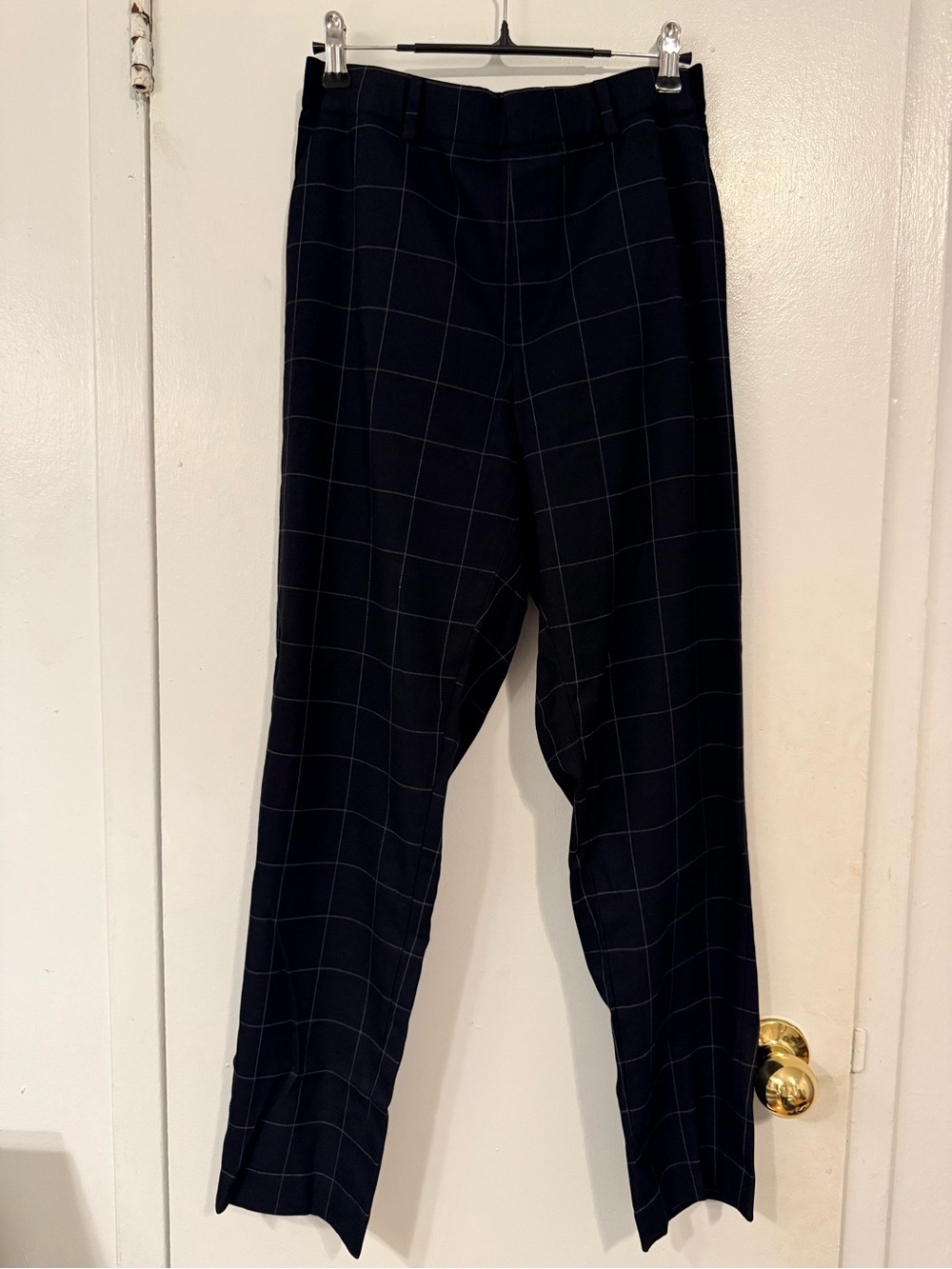 Uniqlo Women’s Navy Windowpane Dress Pants